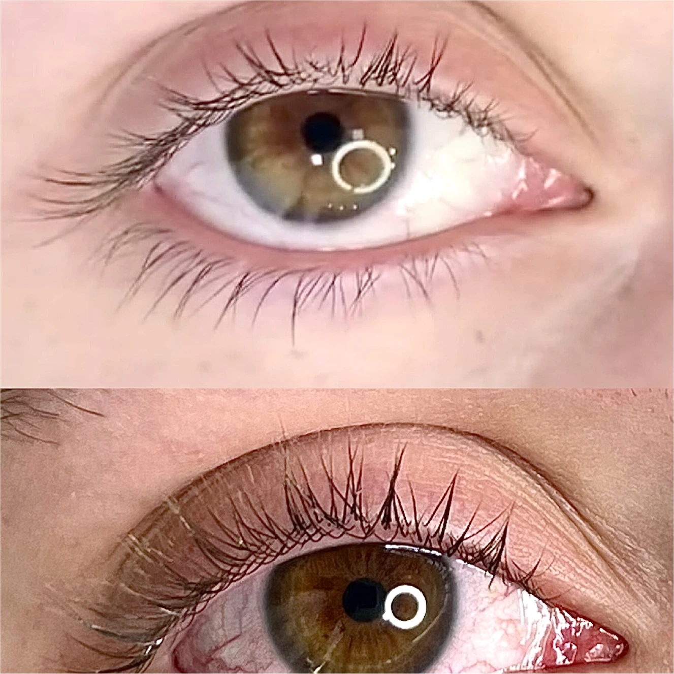 Antes e depois, Cílios, 22 dias de uso